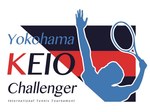 「横浜慶應チャレンジャー国際テニストーナメント」ロゴ